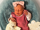 Clara aus Greußen, geboren am 18.01.2026 mit 3570 g und 50 cm. Foto: Station/privat