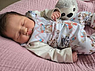 Hannah Reinecke aus Bad Frankenhausen geboren am 16.10.2025 um 7:22 Uhr, mit 3570 g und 53 cm. Eltern: Christina Bienias und Michael Reinecke Foto: Station/privat