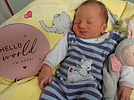 Max Mudra aus Sondershausen geboren am 17.10.2025 um 3:09 Uhr mit 3470 g und 53 cm. Eltern:  Hanna Mudra und Oleh Ivanovych Mudri. Foto: Station/privat