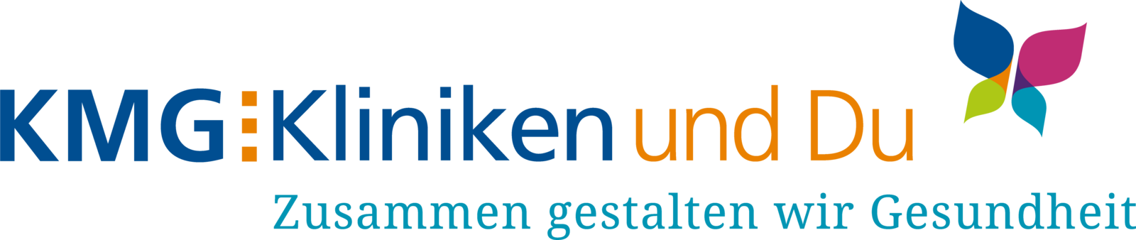 Logo KMG Kliniken mit Claim - Arbeitgebermarke