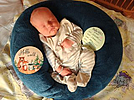 Matteo Bartl aus Seehausen geboren am 17.07.2025. Eltern: Florian und Melanie Foto: Station/privat