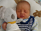 Oscar Emilio aus Sondershausen, geboren am 05.02.2026 mit 3920 g und 53 cm. Foto: Station/privat