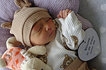 Malin Merle Spitzer, geboren am 31.07.2026 mit 2750 g. Foto Station/privat