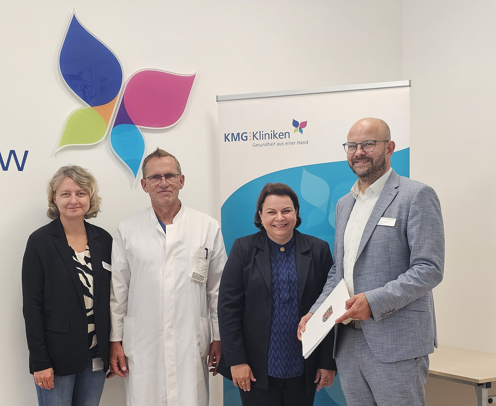Gabriele Pätow, Prof. Dr. Dietmar Bänsch, Ministerin Stefanie Drese, Thomas Bürger