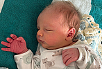 Am 26.09.2026 ist Arian aus Sondershausen geboren. Eltern: Juliane und Jacob Foto: Station/privat