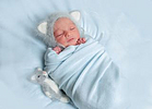 Muhammed, geboren am 17.02.2025 mit 3400g und 51cm. Foto Mandy Melchior