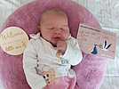 Lilly Sophie Seidel aus Nordhausen, geboren am 19.10.2025 um 2:23 Uhr mit 4030 g und 55 cm. Mutter: Yvonne Seidel Foto: Station/privat