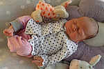 Eva aus Greußen, geboren am 20.07.2026 mit 3740 g und 53 cm. Eltern: Mariia und Vasyl. Foto: Station/privat