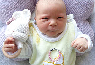 Am 04.10.2026 ist Sofia Moisienko aus Greußen mit 3160 g und 51 cm geboren. Foto: Station/privat