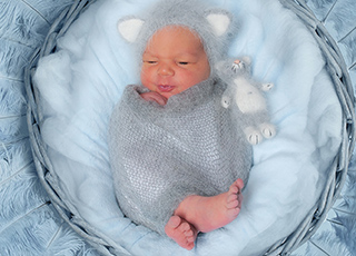 Adrian Jonas Dee aus Thyrow, geboren am 24.11.2025 mit 4035 g und 55 cm. Eltern: Maria Reiter und Rolf Dee Foto: Mandy Melchior