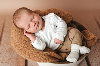 Liam Holm aus Teterow, geb. am 16.11.24 um 11.27 Uhr, 52 cm, 3455 g. Foto: Nicole Voss