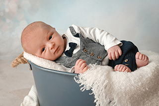 Raphael Kaiser aus Gut Bölkow, geb. am 24.01.25 um 14.02 Uhr, 51 cm, 3395 g. Foto: Bensing-Brandt