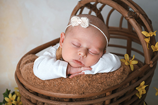 Linda Margot Zabel aus Schwaan, geb. am 29.03.2025 um 17.18 Uhr, 51 cm, 3210 g. Foto: Nicole Voss