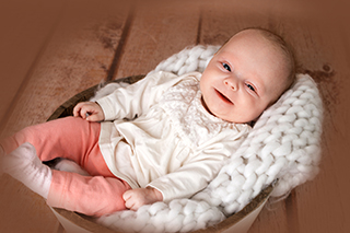 Elise Klein aus Zehna, geb. am 04.04.2025 um 01.12 Uhr, 44 cm, 2030 g. Foto: Johanna Bast
