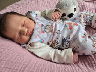 Hannah Reinecke aus Bad Frankenhausen geboren am 16.10.2025 um 7:22 Uhr, mit 3570 g und 53 cm. Eltern: Christina Bienias und Michael Reinecke Foto: Station/privat