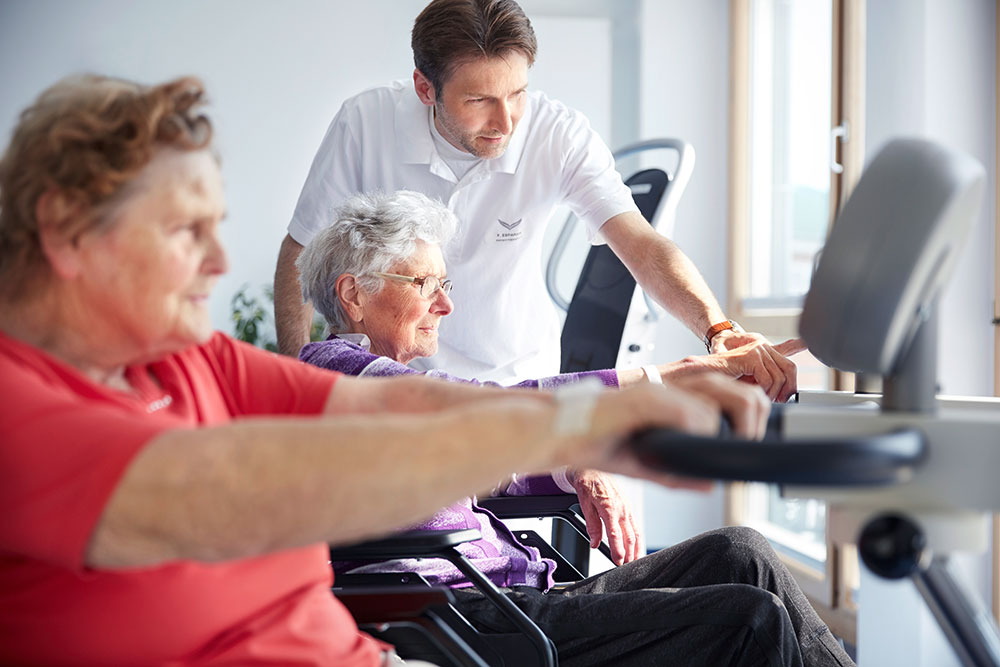 Physiotherapie am Ergometer