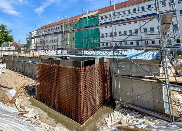 Untergeschoss fertig KMG Klinikum Sömmerda