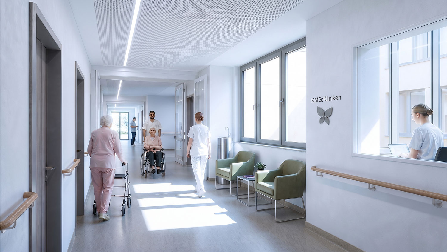 So könnte die neue Klinik für Geriatrie am Standort Kyritz aussehen
